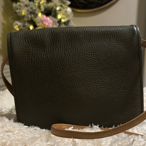 Christian Dior Vintage Pebbled Leather Flap Crossbody Bag~ Rare